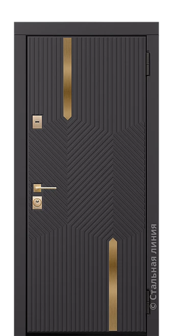 Входная дверь Голден (вид снаружи) - купить в Нижнем Новгороде