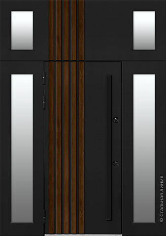 Входная дверь Парадная модель с баффелями (вид снаружи) - купить в Нижнем Новгороде