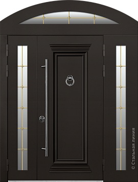 Входная дверь Парадная модель с аркой (вид снаружи) - купить в Нижнем Новгороде