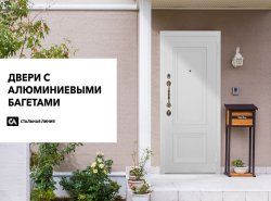 Новинка: двери с алюминиевыми багетами