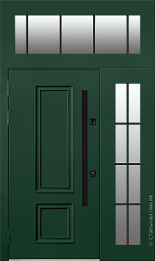Входная дверь Модель  с багетами (вид снаружи) - купить в Нижнем Новгороде