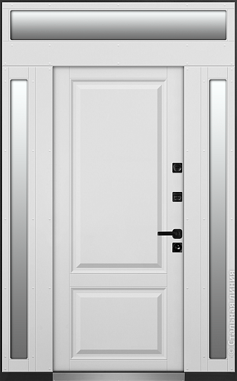 Входная дверь Модель для широкого проема с багетами (вид изнутри) - купить в Нижнем Новгороде